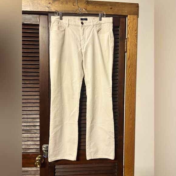 Chaps ladies 12 off white/cream corduroy jeans - Picture 1 of 5